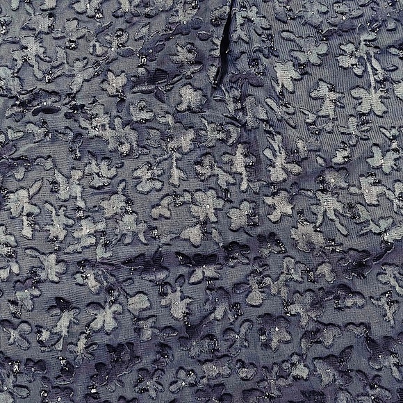 LC Lauren Conrad size small sleeveless top ruffle collar sheer sparkle front EUC - Picture 9 of 16